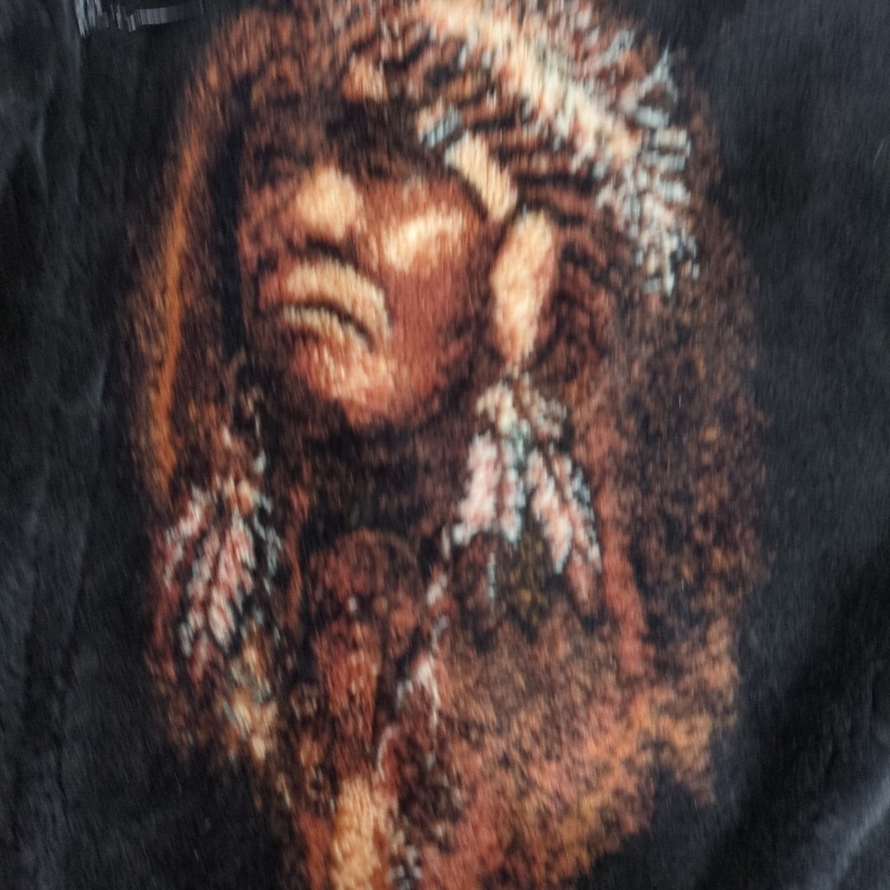 Bear Ridge Outfitters Native American Chief Plush Fleece Jacket Full Zip Parka - Picture 5 of 16
